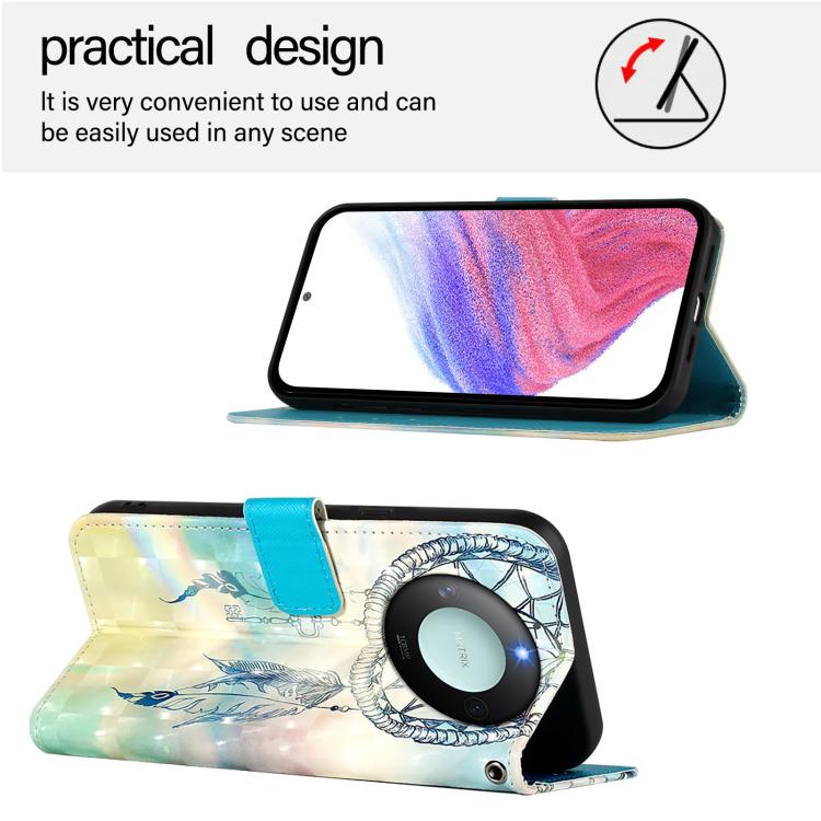 For Honor X9C Smart 5G 3D Painting Horizontal Flip Leather Phone Case