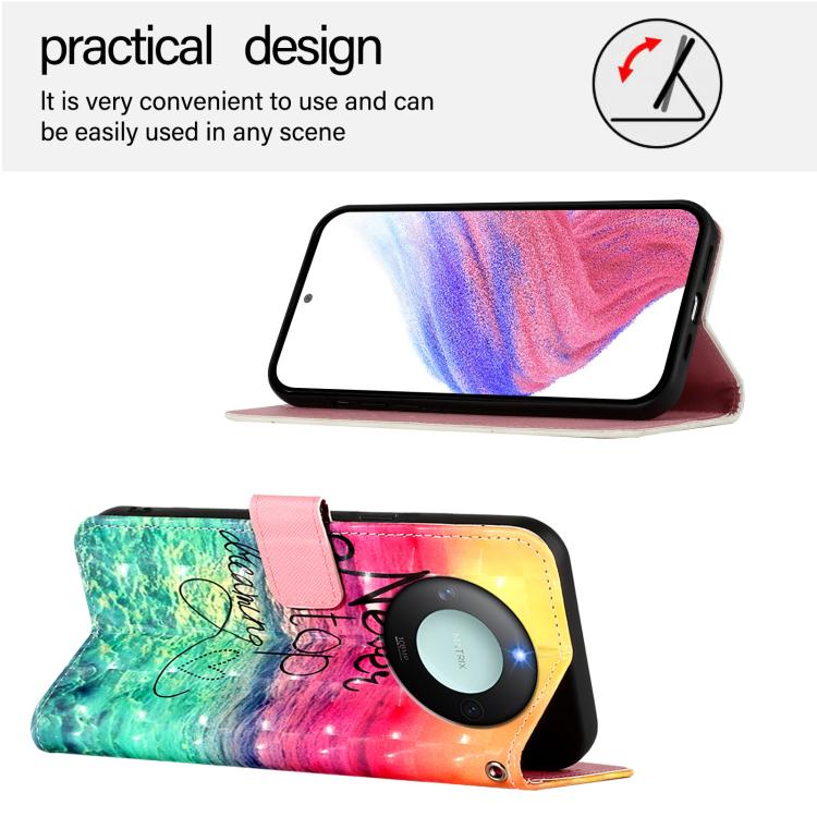 For Honor X9C Smart 5G 3D Painting Horizontal Flip Leather Phone Case
