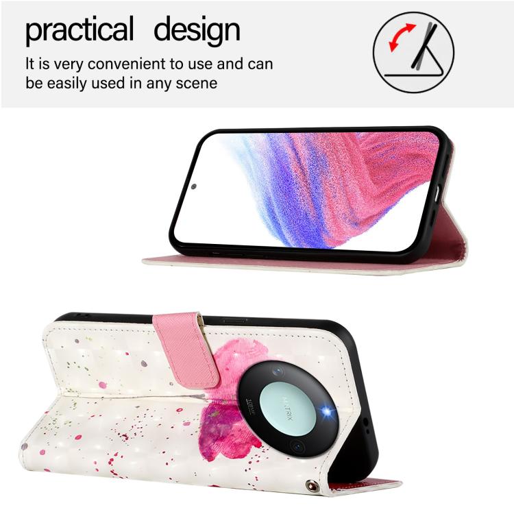For Honor X9C Smart 5G 3D Painting Horizontal Flip Leather Phone Case