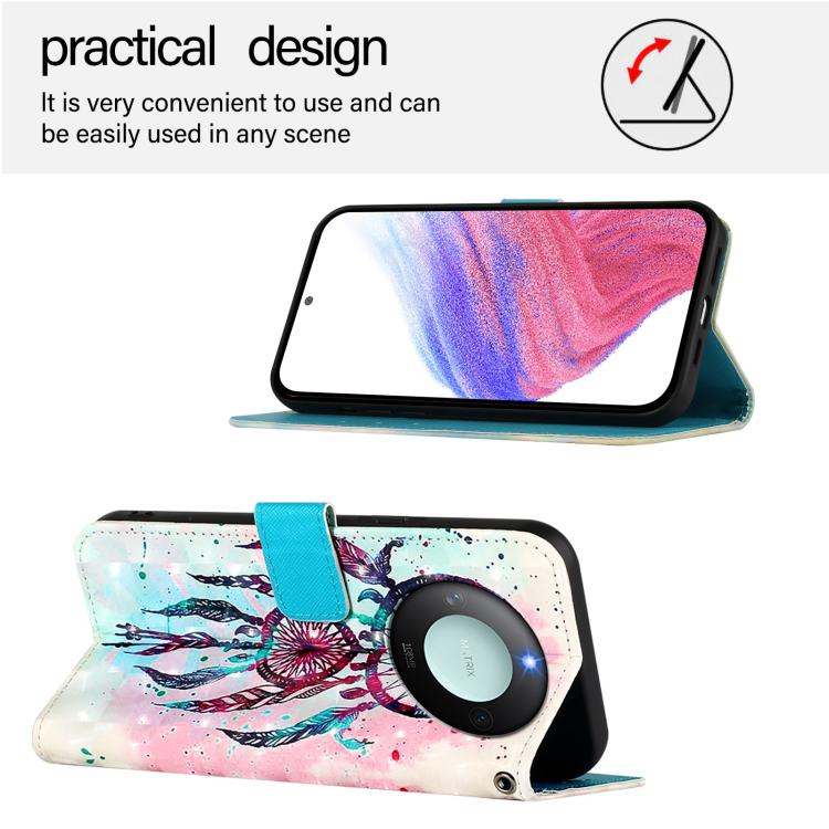 For Honor X9C Smart 5G 3D Painting Horizontal Flip Leather Phone Case