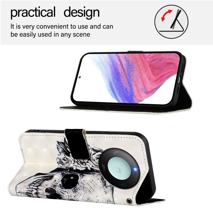 For Honor X9C Smart 5G 3D Painting Horizontal Flip Leather Phone Case
