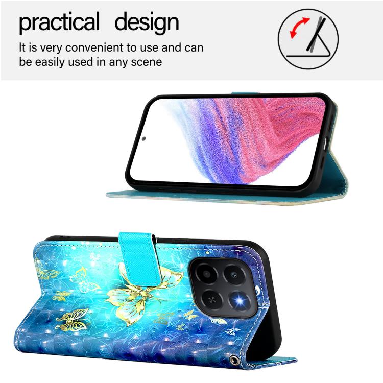 For Honor X6c 4G 3D Painting Horizontal Flip Leather Phone Case