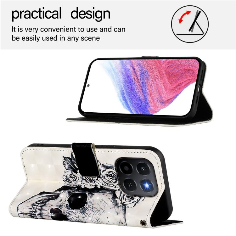 For Honor X6c 4G 3D Painting Horizontal Flip Leather Phone Case
