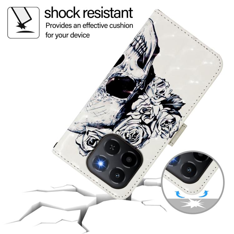 For Honor X6c 4G 3D Painting Horizontal Flip Leather Phone Case