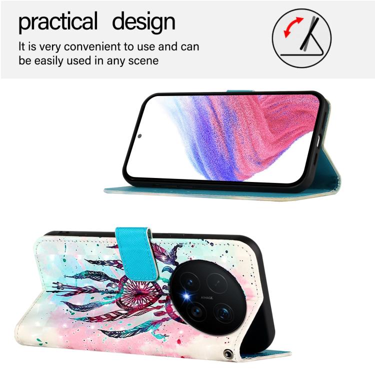 For Honor Magic8 Pro 3D Painting Horizontal Flip Leather Phone Case