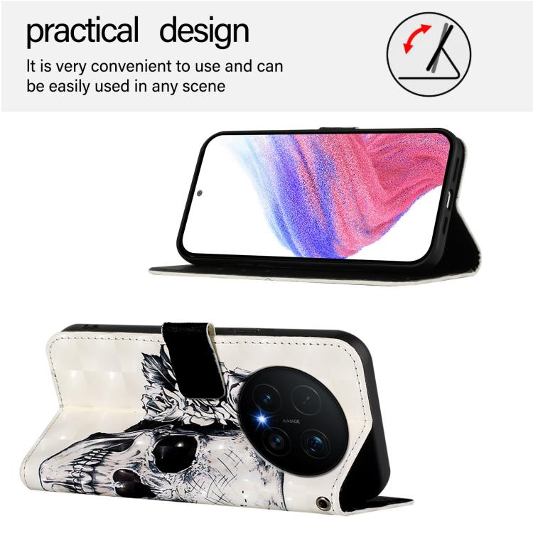 For Honor Magic8 Pro 3D Painting Horizontal Flip Leather Phone Case