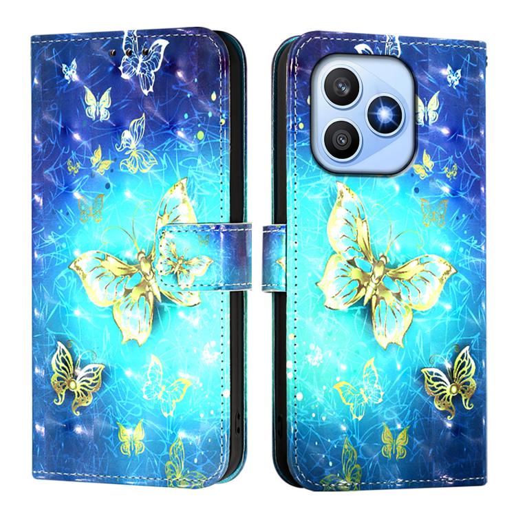 For Honor X8d 4G 3D Painting Horizontal Flip Leather Phone Case