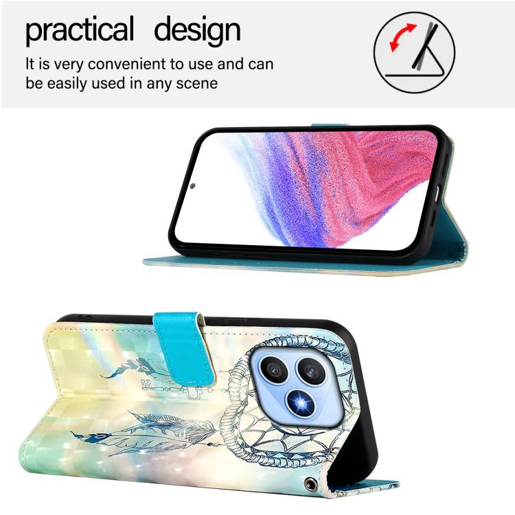 For Honor X8d 4G 3D Painting Horizontal Flip Leather Phone Case