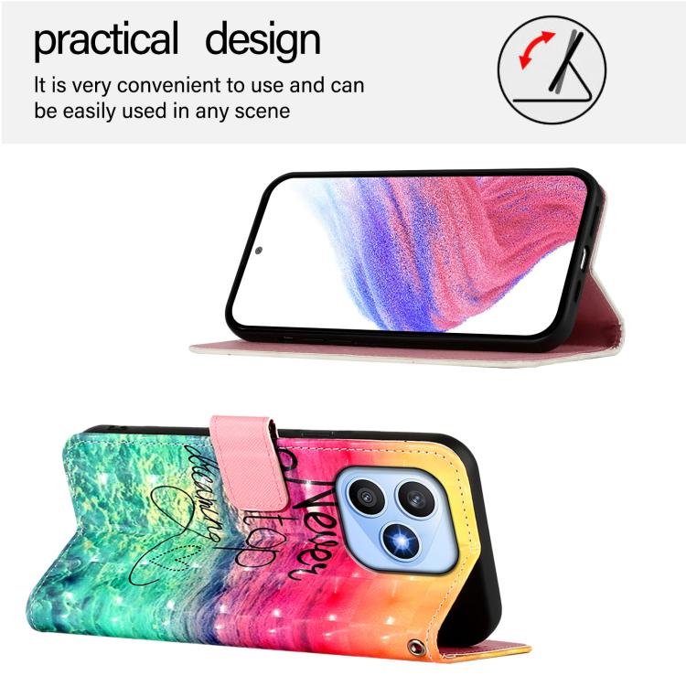For Honor X8d 4G 3D Painting Horizontal Flip Leather Phone Case