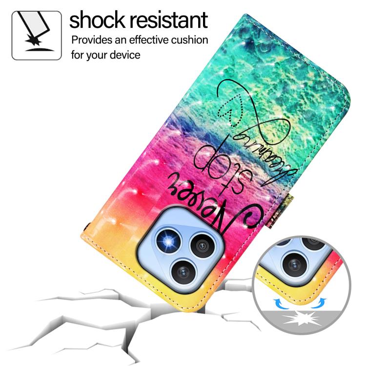 For Honor X8d 4G 3D Painting Horizontal Flip Leather Phone Case