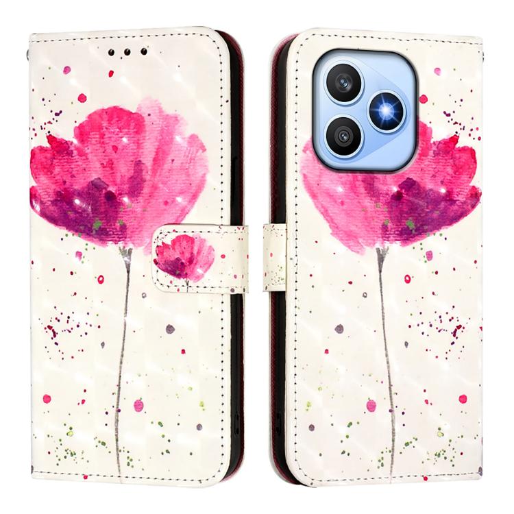 For Honor X8d 4G 3D Painting Horizontal Flip Leather Phone Case
