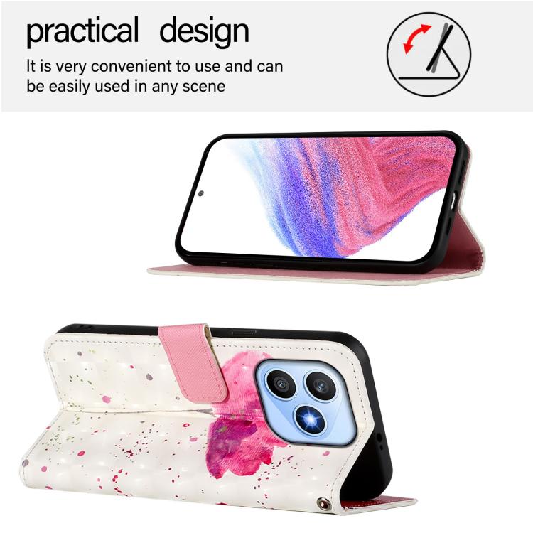 For Honor X8d 4G 3D Painting Horizontal Flip Leather Phone Case