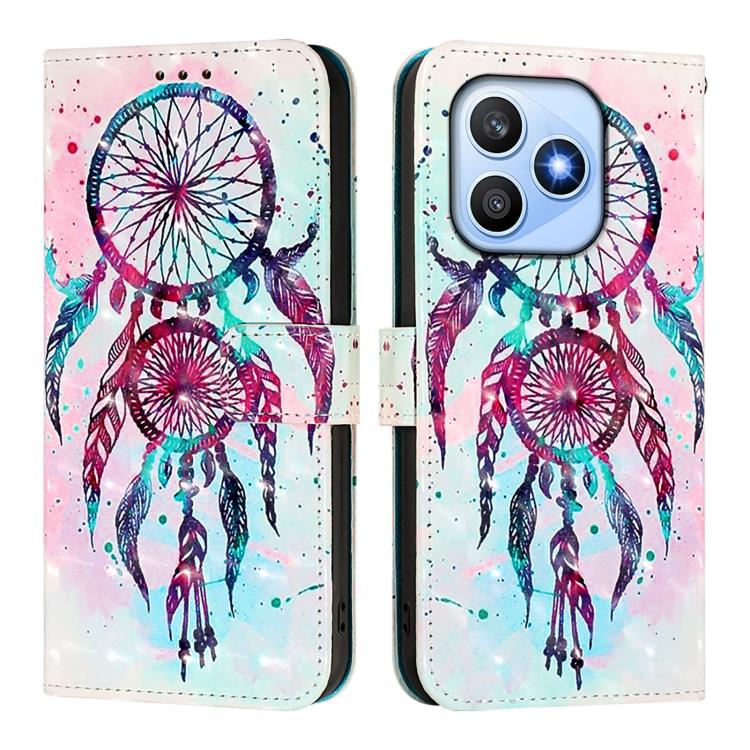For Honor X8d 4G 3D Painting Horizontal Flip Leather Phone Case