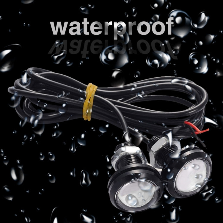 10pcs 23mm 1.5W DC12V Motorcycle Eagle Eye Light Double Lens Strobe Light