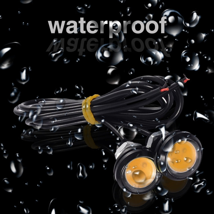 10pcs 23mm 1.5W DC12V Motorcycle Eagle Eye Light Double Lens Strobe Light