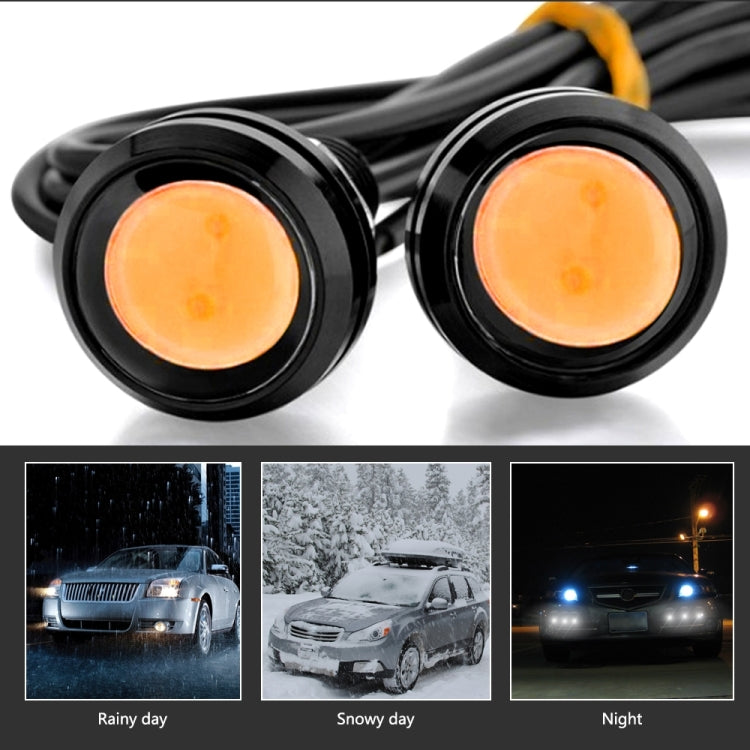 10pcs 23mm 1.5W DC12V Motorcycle Eagle Eye Light Double Lens Strobe Light
