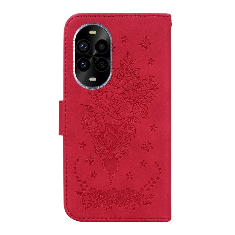 For Huawei nova 13 Pro Butterfly Rose Embossed Leather Phone Case