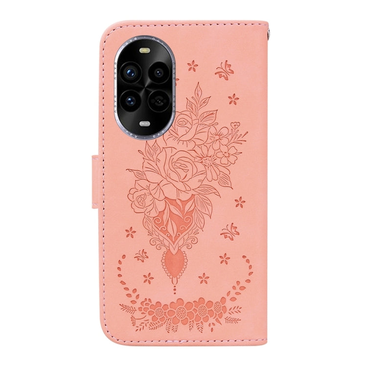 For Huawei nova 13 Pro Butterfly Rose Embossed Leather Phone Case