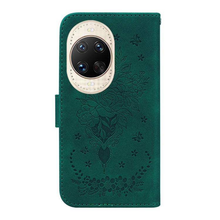 For Huawei nova 14 Ultra Butterfly Rose Embossed Leather Phone Case