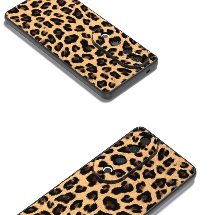 For vivo S19 Pro Black Frame Leopard Phone Case