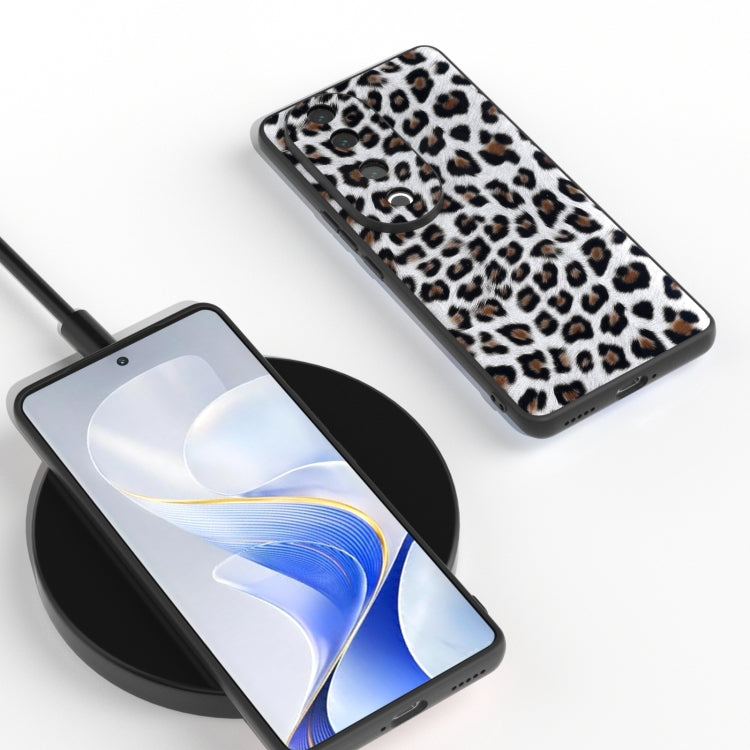 For vivo S19 Pro Black Frame Leopard Phone Case