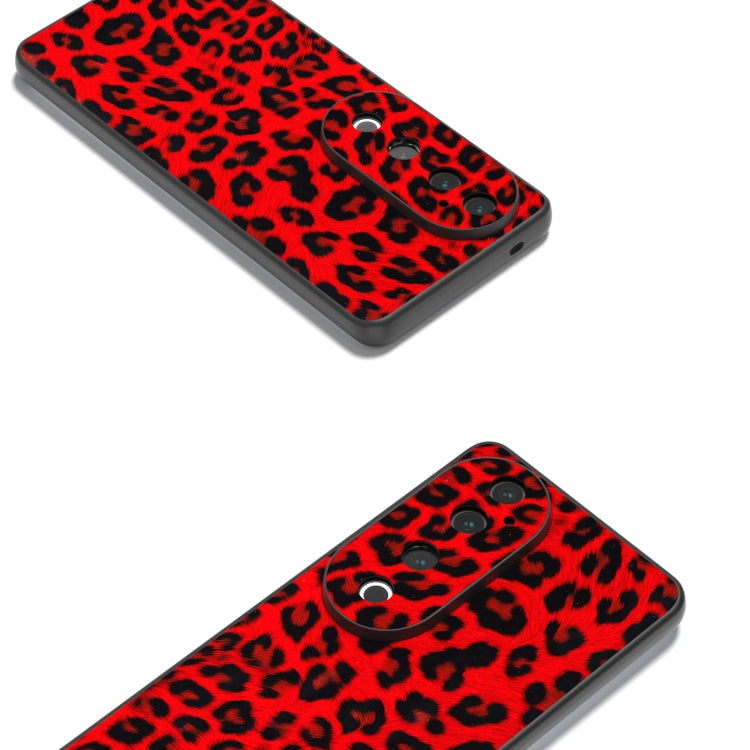 For vivo S19 Pro Black Frame Leopard Phone Case