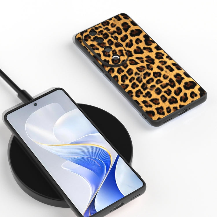 For vivo S19 Pro Black Frame Leopard Phone Case