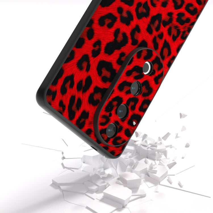 For vivo S19 Black Frame Leopard Phone Case