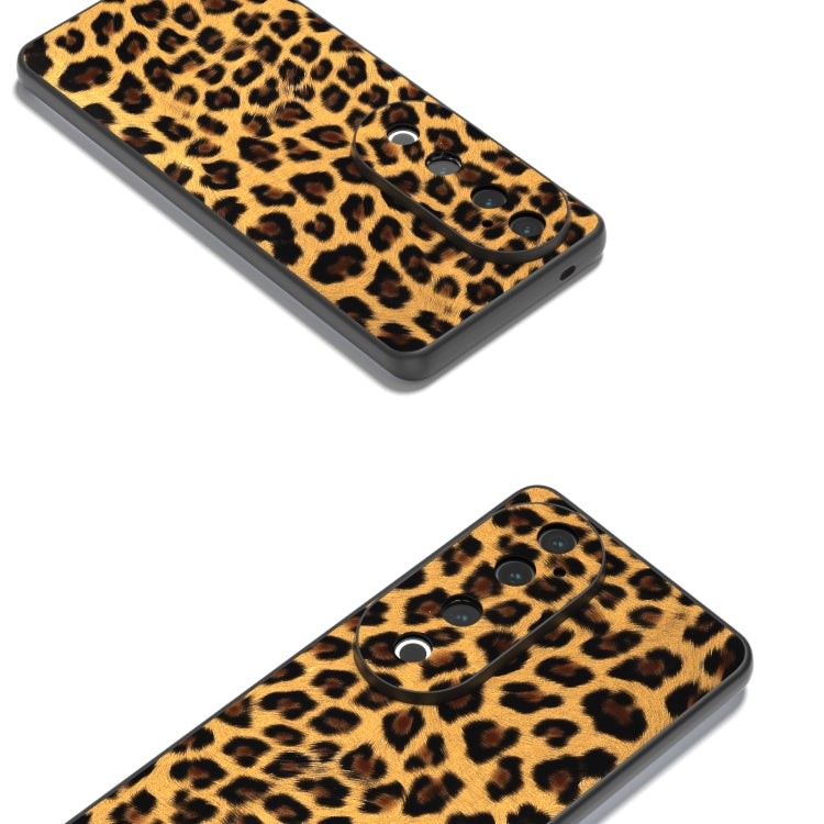 For vivo S19 Black Frame Leopard Phone Case