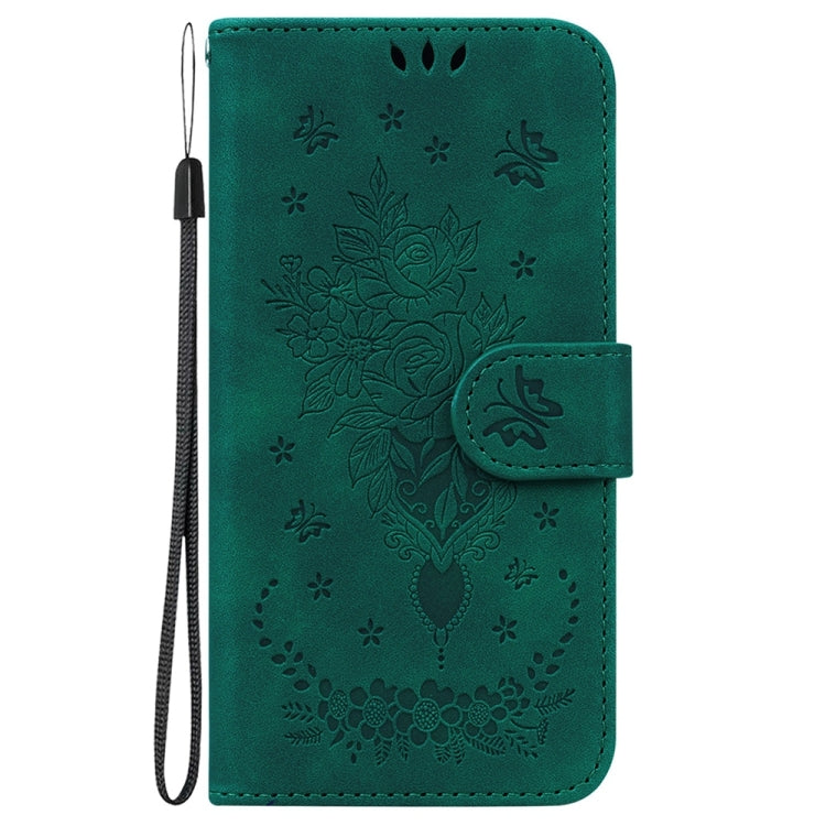 For Redmi Note 14 Pro / Note 14 Pro+ 5G Butterfly Rose Embossed Leather Phone Case
