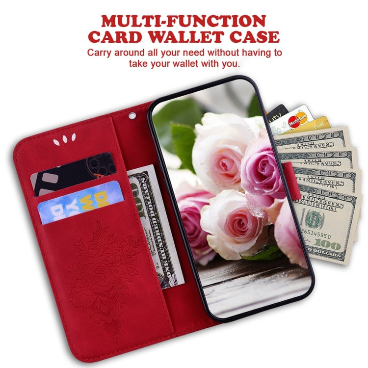 For Redmi Note 14 Pro / Note 14 Pro+ 5G Butterfly Rose Embossed Leather Phone Case