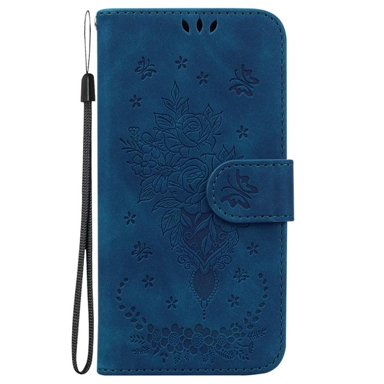 For Redmi A5 4G 173.3mm Butterfly Rose Embossed Leather Phone Case