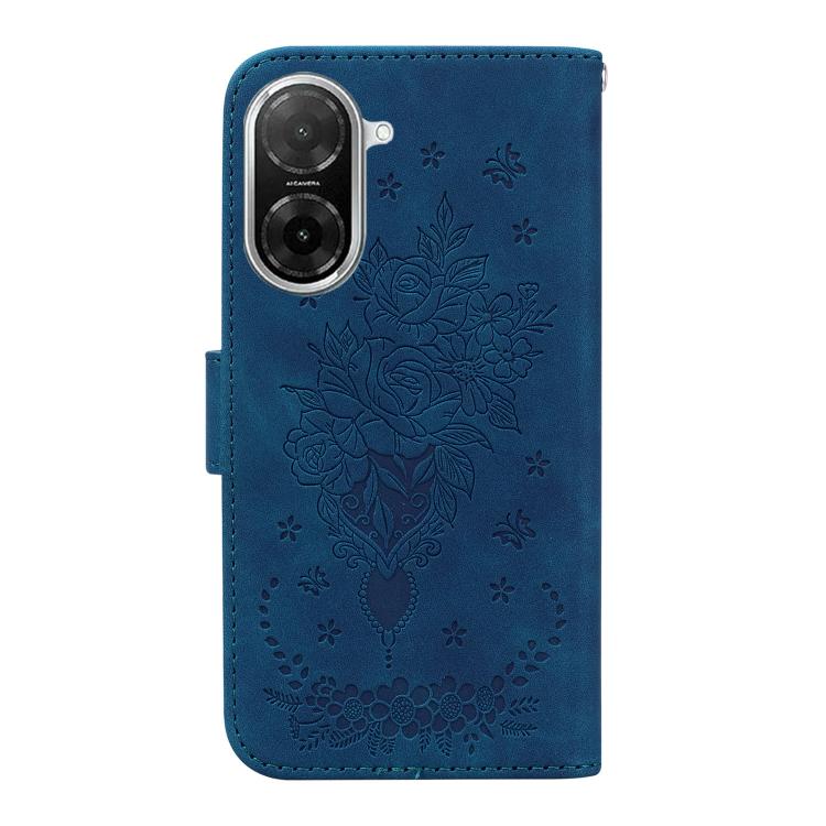 For Redmi A5 4G 173.3mm Butterfly Rose Embossed Leather Phone Case