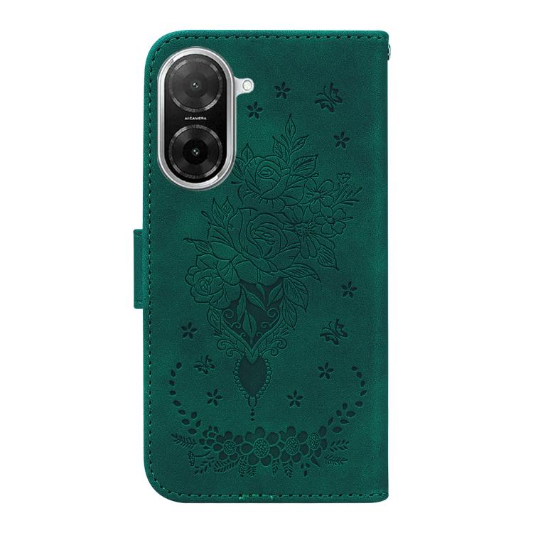 For Redmi A5 4G 173.3mm Butterfly Rose Embossed Leather Phone Case