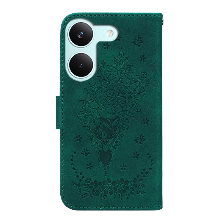 For Redmi Turbo 5 5G / Poco X8 Pro 5G Butterfly Rose Embossed Leather Phone Case