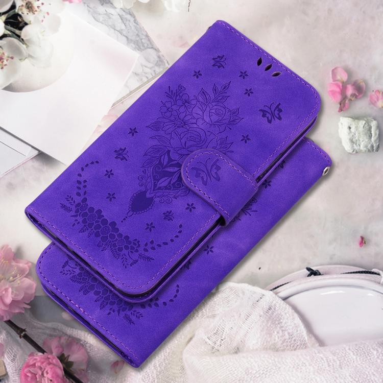 For Xiaomi 15 Ultra Butterfly Rose Embossed Leather Phone Case
