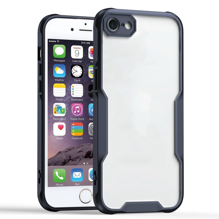 For iPhone 6s Plus / 6 Plus Armor Shockproof PC Hybrid TPU Phone Case - Black