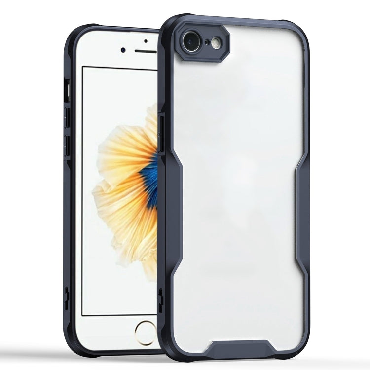 For iPhone 6s / 6 Armor Shockproof PC Hybrid TPU Phone Case - Black