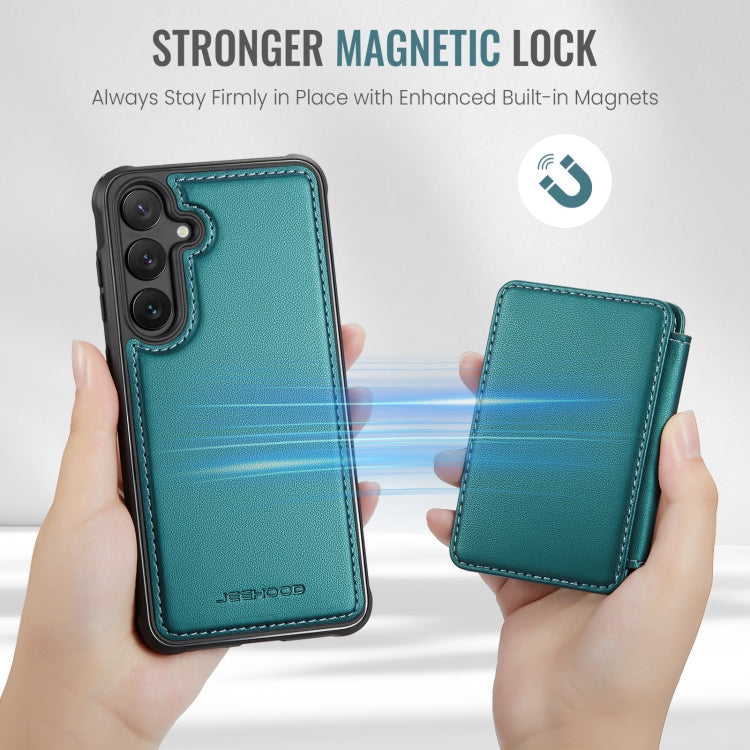For Samsung Galaxy S24+ 5G JEEHOOD J05 Business Magnetic Style RFID Leather Phone Case