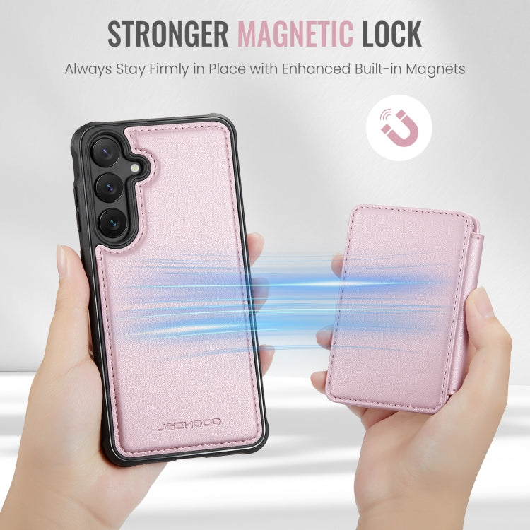 For Samsung Galaxy S24+ 5G JEEHOOD J05 Business Magnetic Style RFID Leather Phone Case