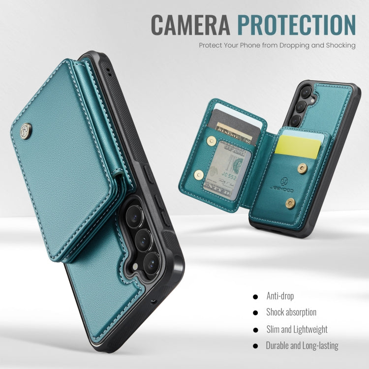 For Samsung Galaxy S23 FE 5G JEEHOOD J05 Business Magnetic Style RFID Leather Phone Case