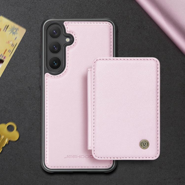 For Samsung Galaxy S25+ 5G JEEHOOD J05 Business Magnetic Style RFID Leather Phone Case