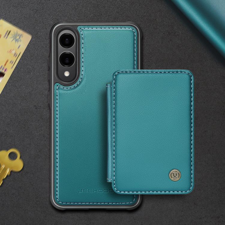 For Samsung Galaxy S25 Edge 5G JEEHOOD J05 Business Magnetic Style RFID Leather Phone Case