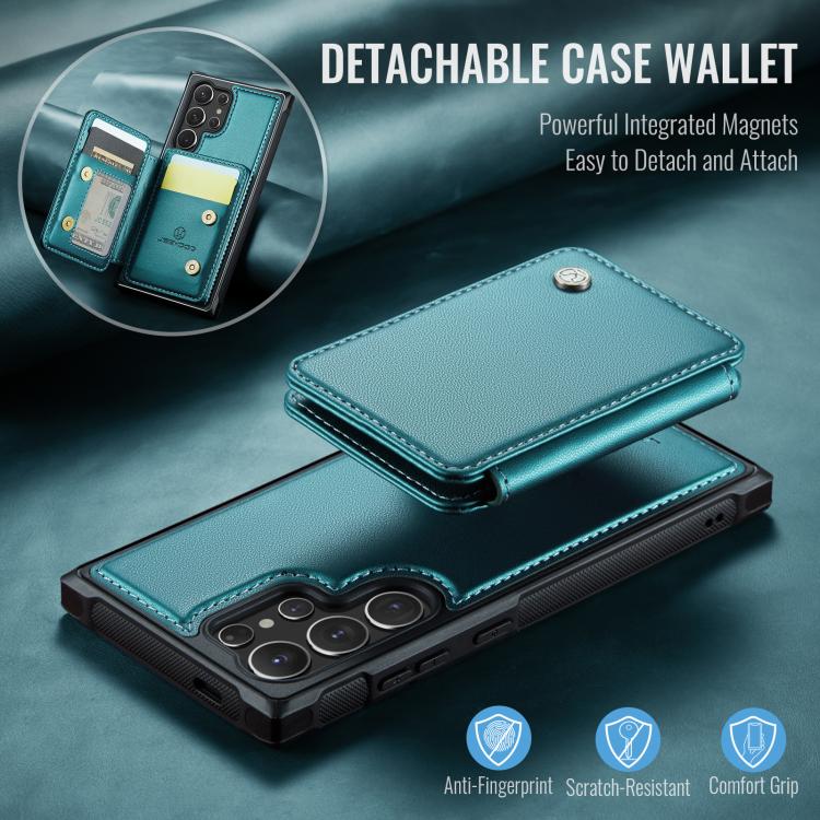 For Samsung Galaxy S26 Ultra 5G JEEHOOD J05 Business Magnetic Style RFID Leather Phone Case