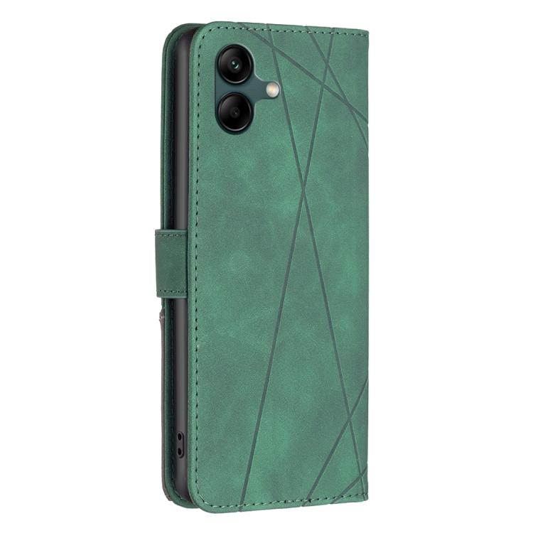 For Samsung Galaxy M06 5G / F06 5G Magnetic Buckle Rhombus Texture Leather Phone Case