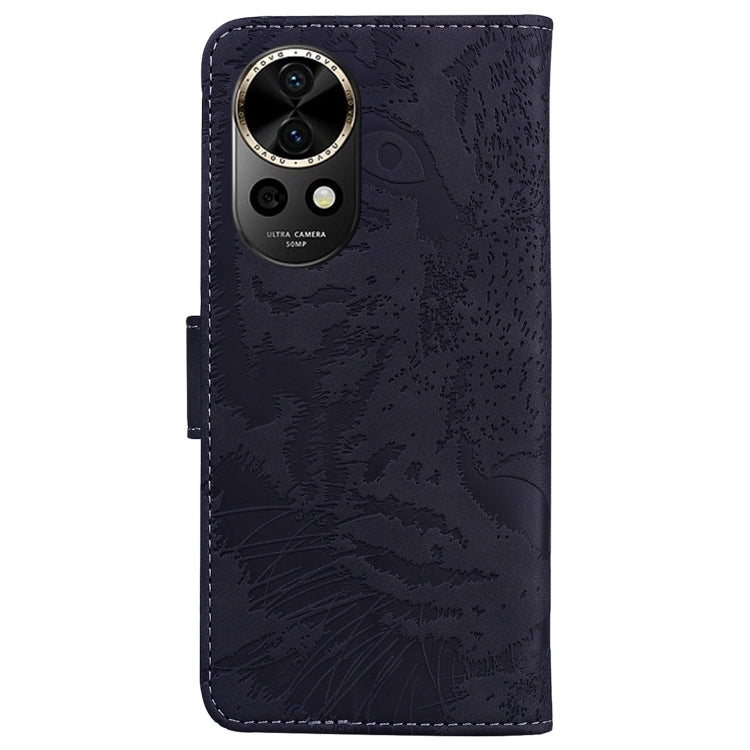 For Huawei nova 12 Tiger Embossing Pattern Flip Leather Phone Case