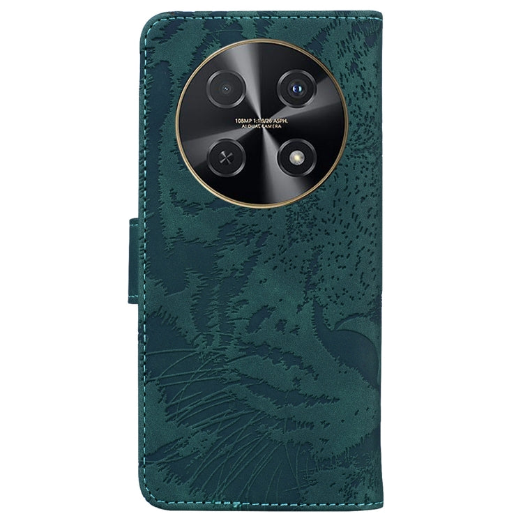 For Huawei nova 12i Tiger Embossing Pattern Flip Leather Phone Case