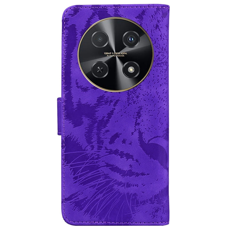 For Huawei nova 12i Tiger Embossing Pattern Flip Leather Phone Case