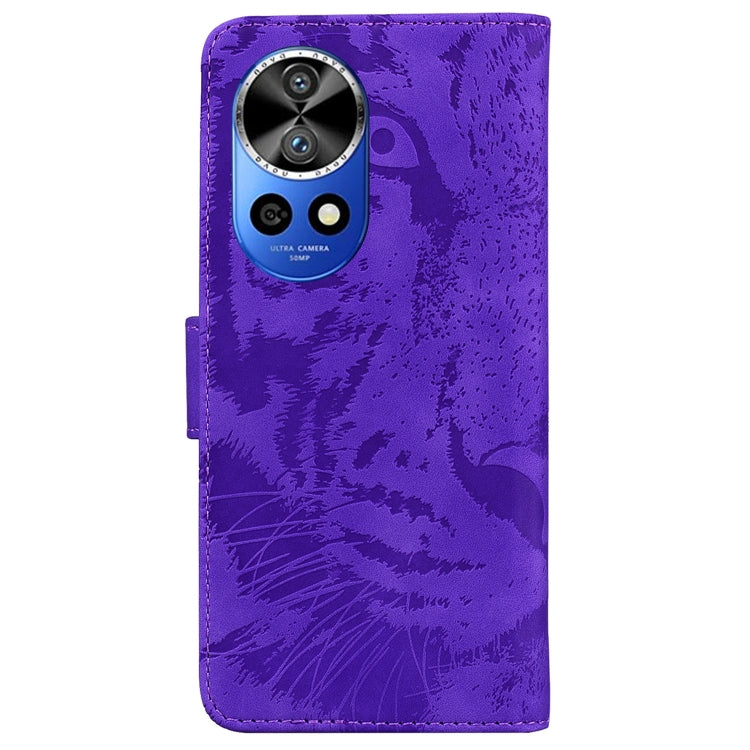 For Huawei nova 12 Pro / nova 12 Ultra Tiger Embossing Pattern Flip Leather Phone Case