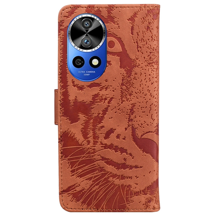 For Huawei nova 12 Pro / nova 12 Ultra Tiger Embossing Pattern Flip Leather Phone Case
